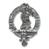 Pewter Clan Crest Hat Badge - Choose your clan A-M