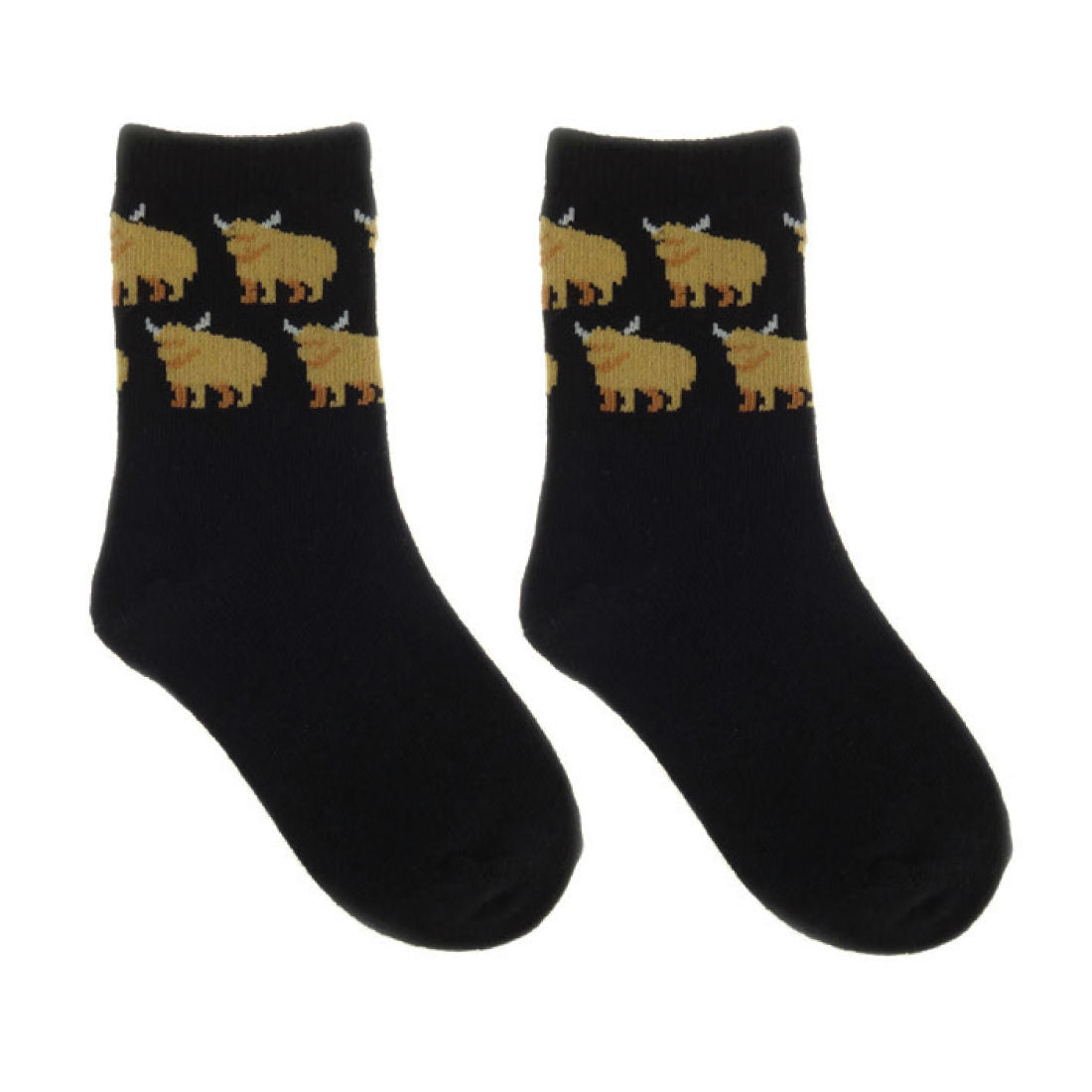 Kids Highland Cow Socks (2pr)