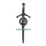 Pewter Clan Crest Kilt Pin - Choose Your Clan A-M