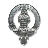 Pewter Clan Crest Hat Badge - Choose your clan N-Z