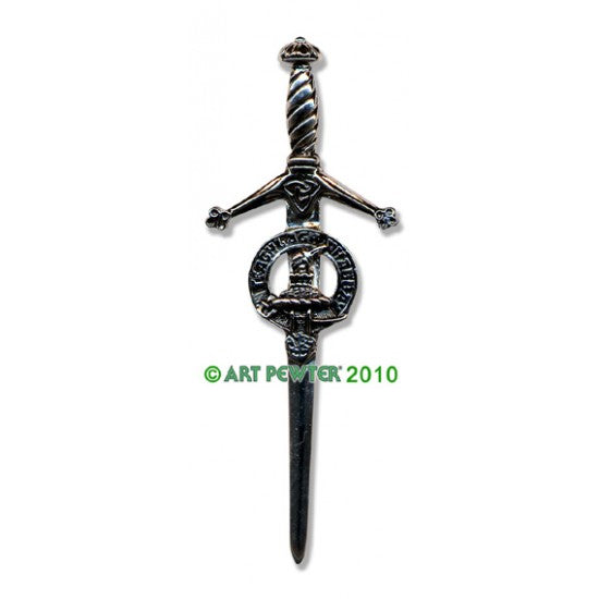 Pewter Clan Crest Kilt Pin - Choose Your Clan A-M