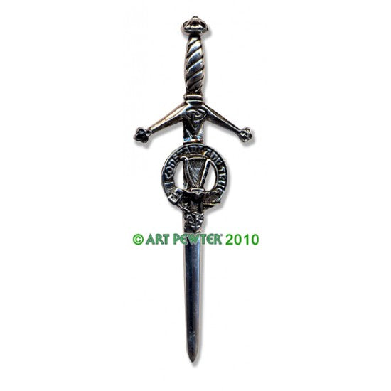 Pewter Clan Crest Kilt Pin - Choose Your Clan N-Z