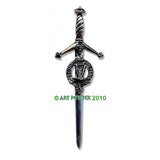 Pewter Clan Crest Kilt Pin - Choose Your Clan N-Z