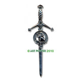 Pewter Clan Crest Kilt Pin - Choose Your Clan N-Z