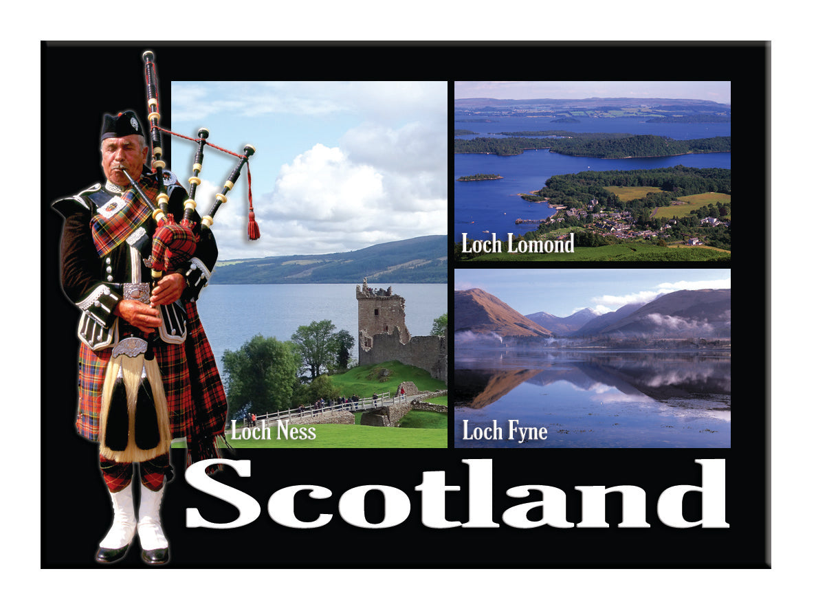 Piper With Scenic Views Montage Magnet