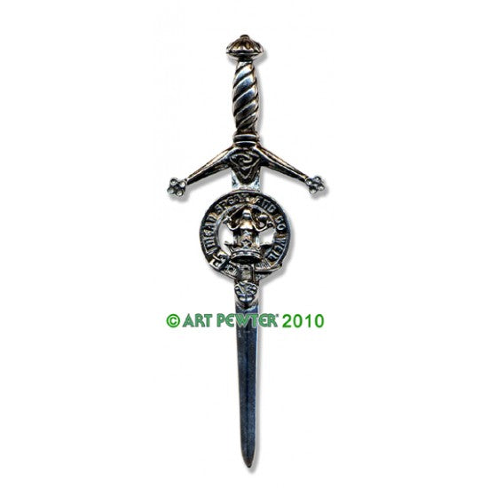 Pewter Clan Crest Kilt Pin - Choose Your Clan N-Z