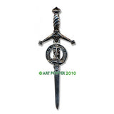 Pewter Clan Crest Kilt Pin - Choose Your Clan A-M