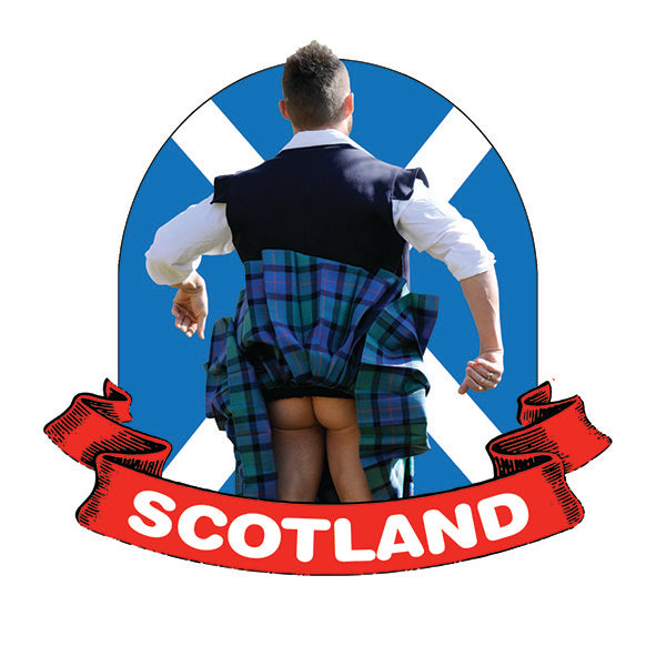 Gusty Kilt Saltire Resin Magnet