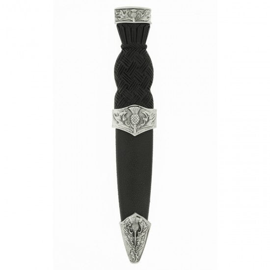 Thistle Antiqued Cap Top Sgian Dubh