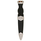 Celtic Polished Stone Top Sgian Dubh