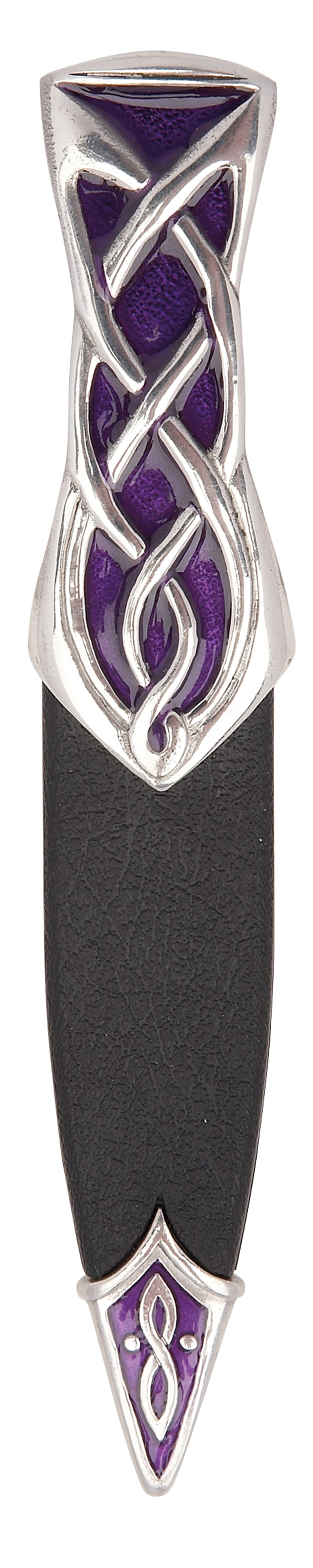 Celtic Pewter Amethyst Enamelled Sgian Dubh