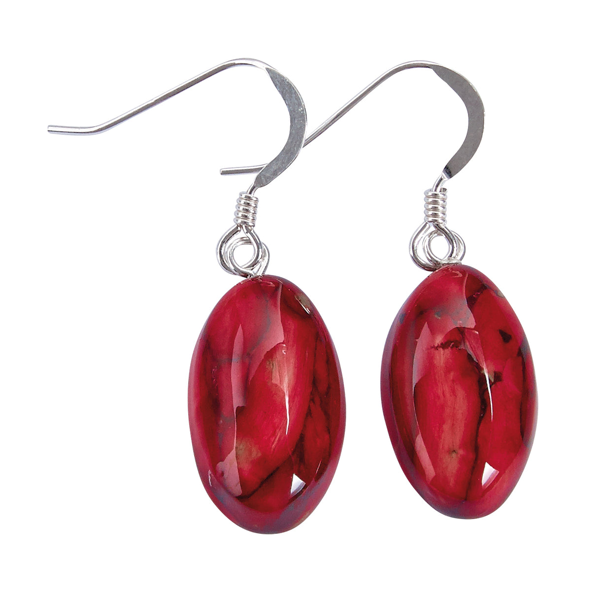 Small Heather Oval Drop Earrings