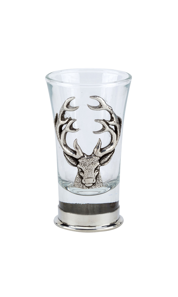 Stag Pewter Shot Glass