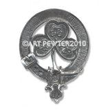 Pewter Clan Crest Hat Badge - Choose your clan N-Z