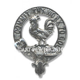 Pewter Clan Crest Hat Badge - Choose your clan N-Z