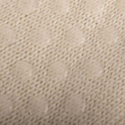 Aran Cable Fleece Lined Slipper Sock Cream