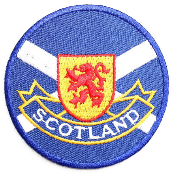 Scotland Saltire/Lion Rampant Round Patch