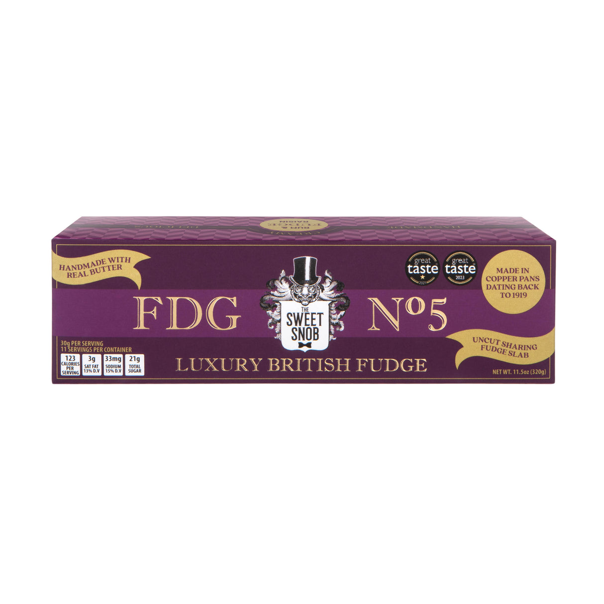 Rum & Raisin Luxury Fudge Bar