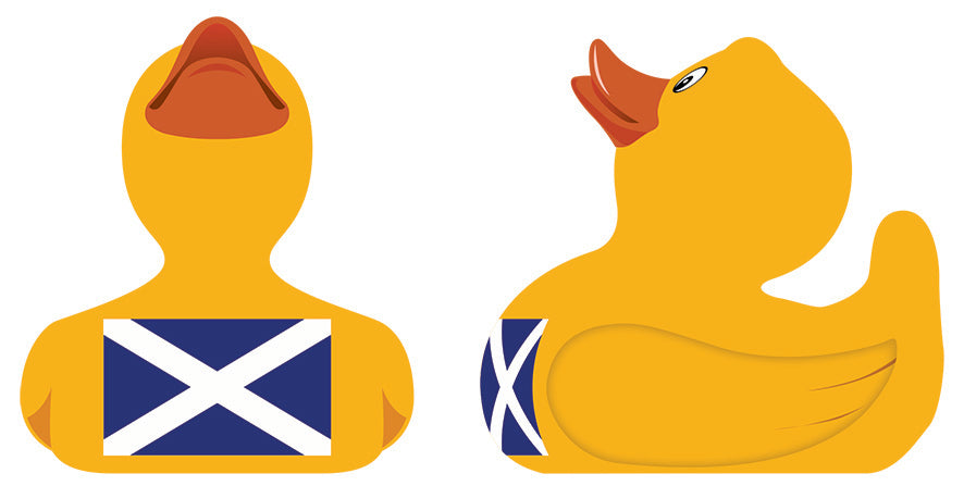 Saltire Flag Bath Duck