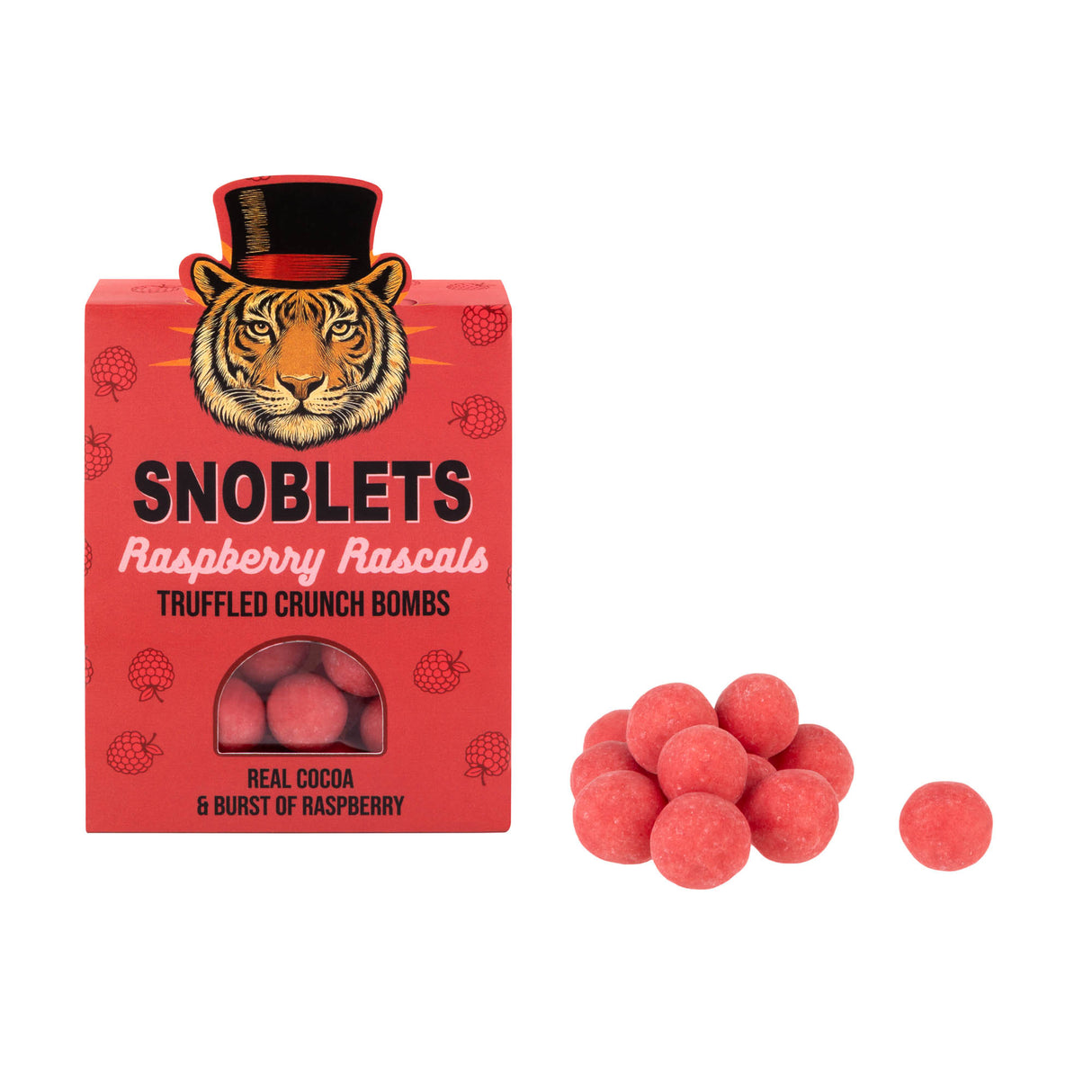 Raspberry Snoblets Truffled Crunch Bombs (100g)