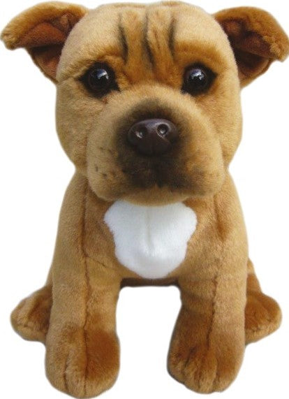 12 inch Red Staffordshire Bull Terrier Soft Toy