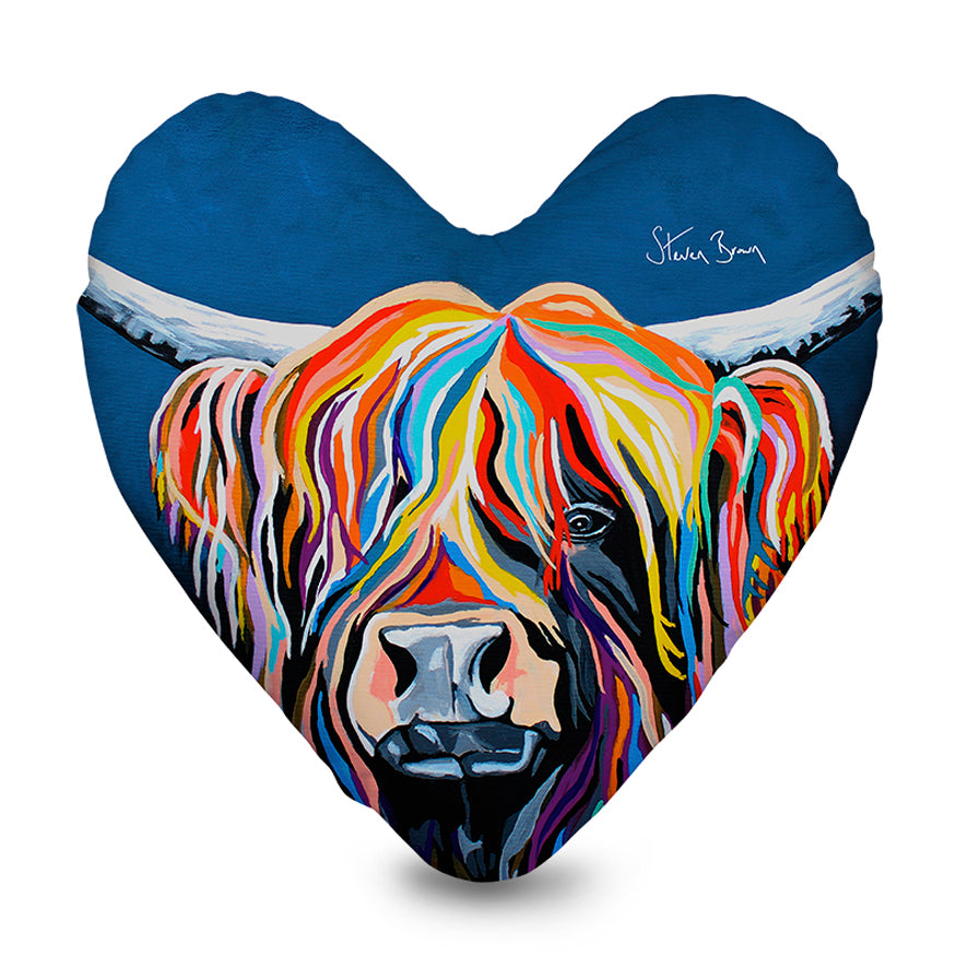 Harris McCoo Velvet Heart Cushion