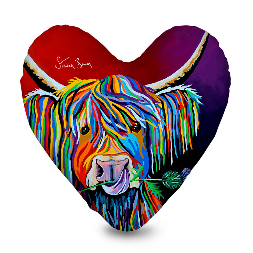 Lizzie McCoo Velvet Heart Cushion