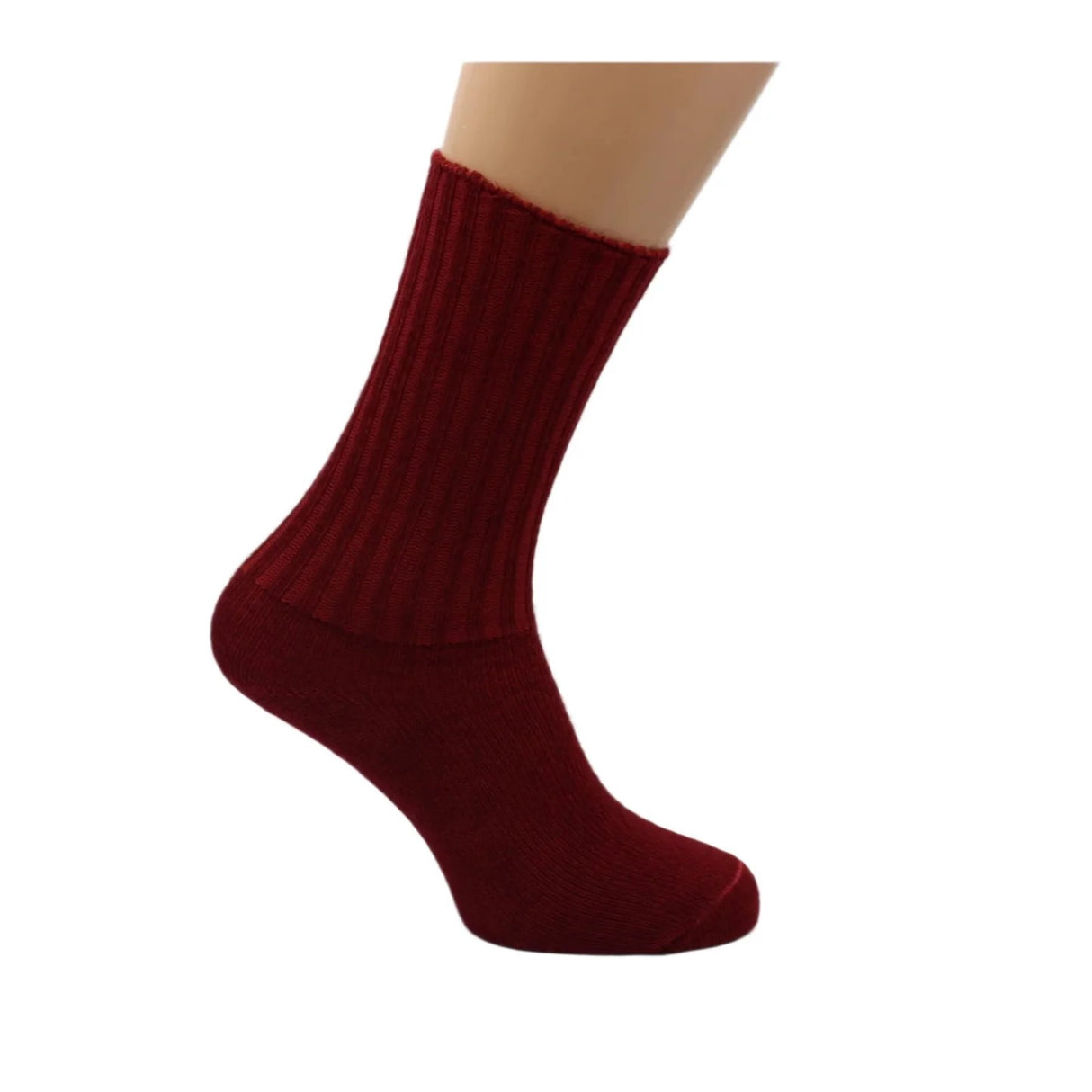 Dunoon Wine Everyday Loose Top Mohair Socks