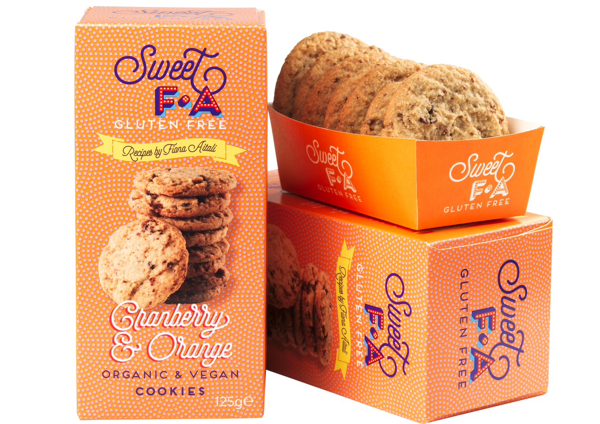 125g Sweet FA - Gluten Free Cranberry & Orange Cookies