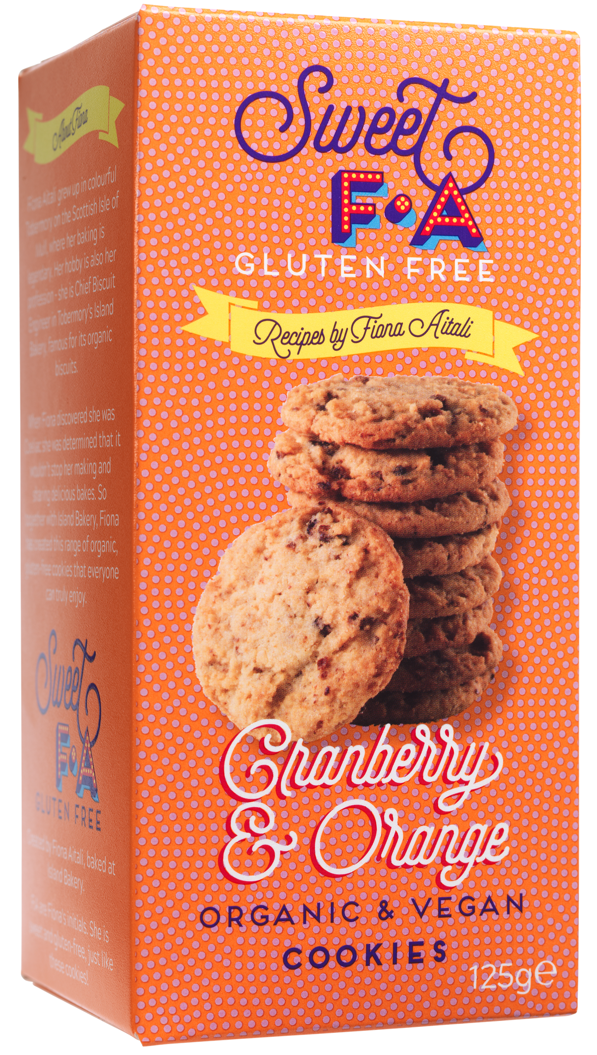 125g Sweet FA - Gluten Free Cranberry & Orange Cookies