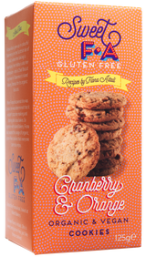 125g Sweet FA - Gluten Free Cranberry & Orange Cookies