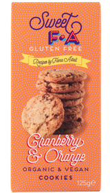 125g Sweet FA - Gluten Free Cranberry & Orange Cookies