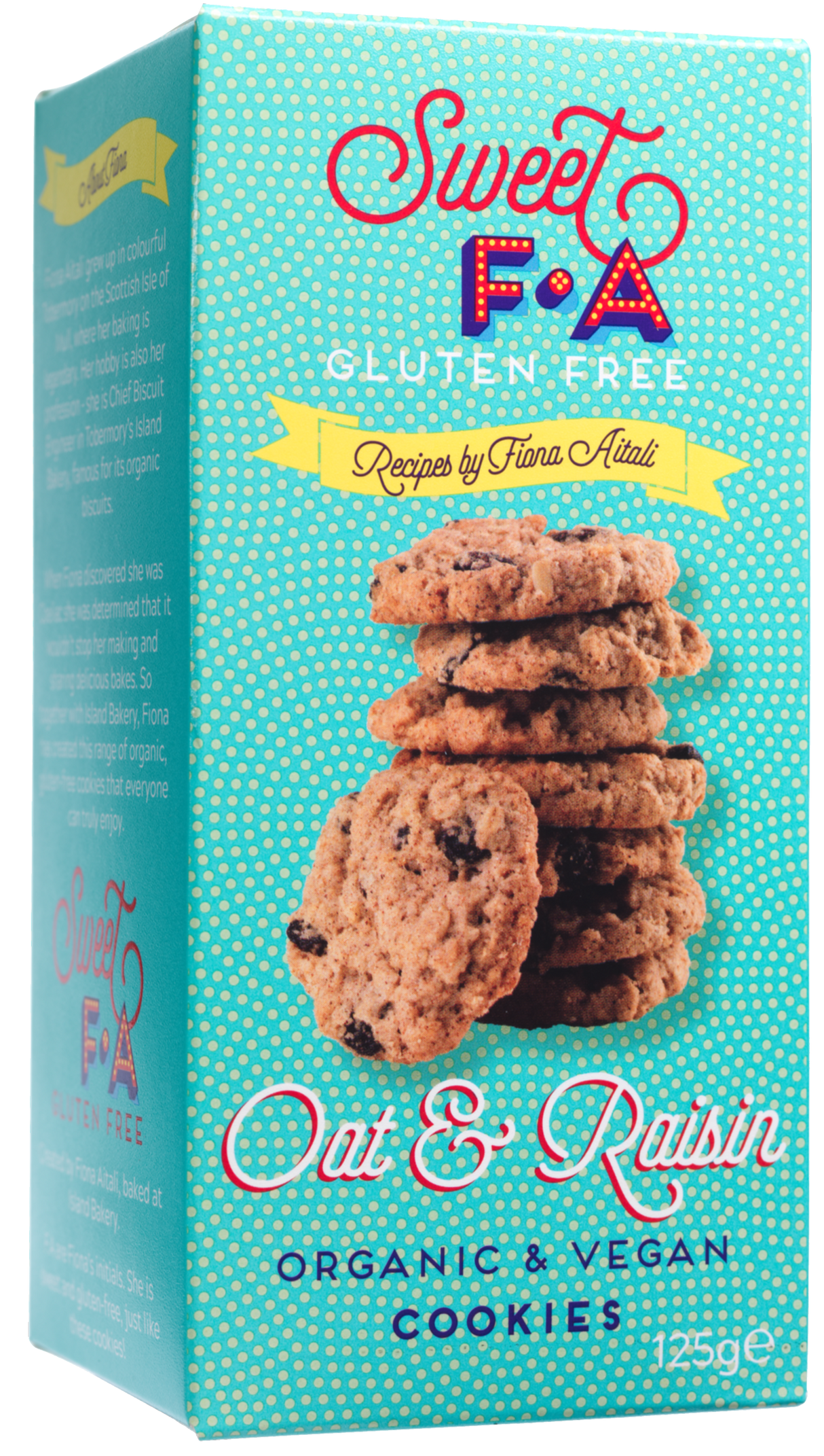 125g Sweet FA - Gluten Free Oat & Raisin Cookies