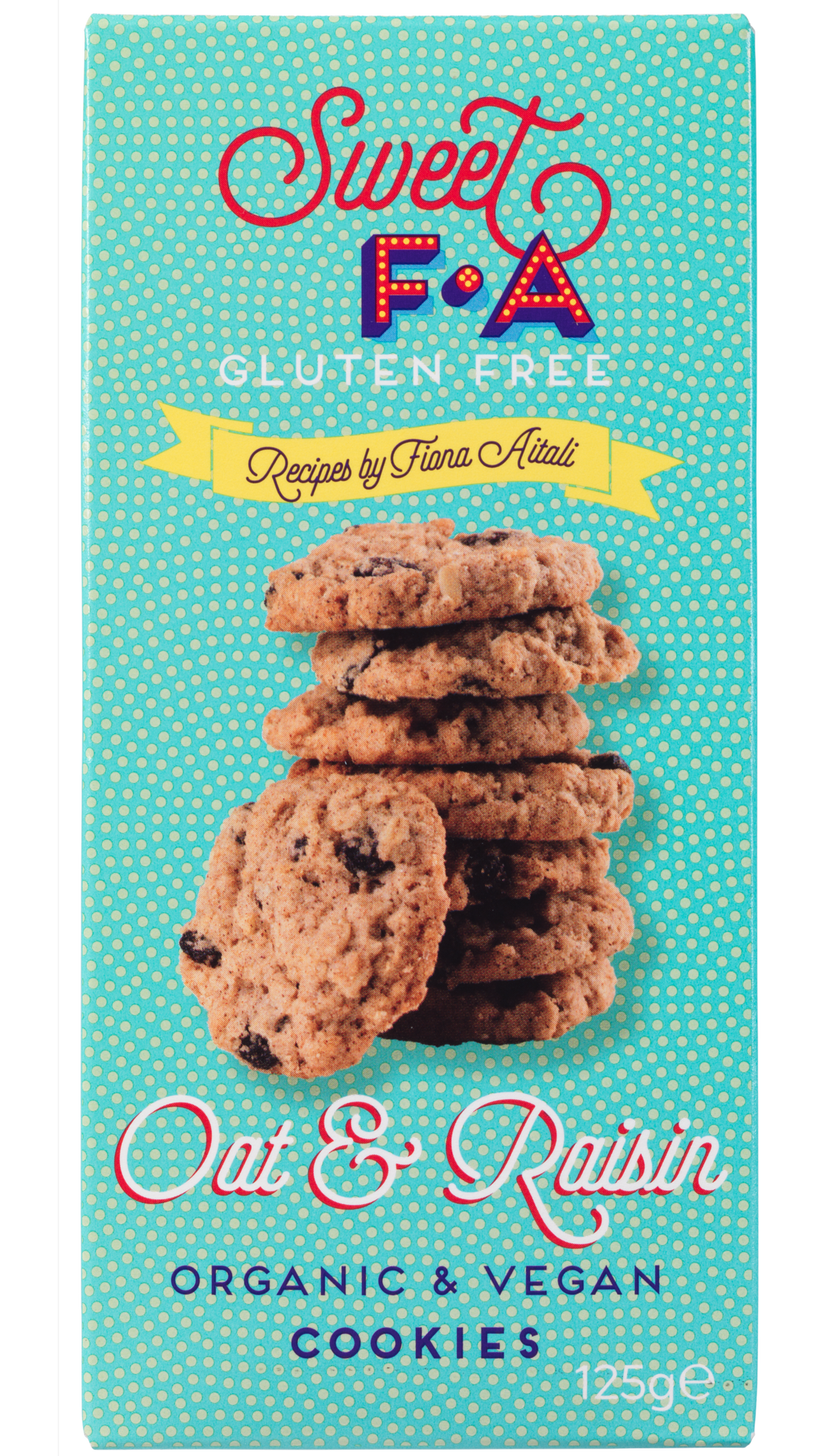 125g Sweet FA - Gluten Free Oat & Raisin Cookies