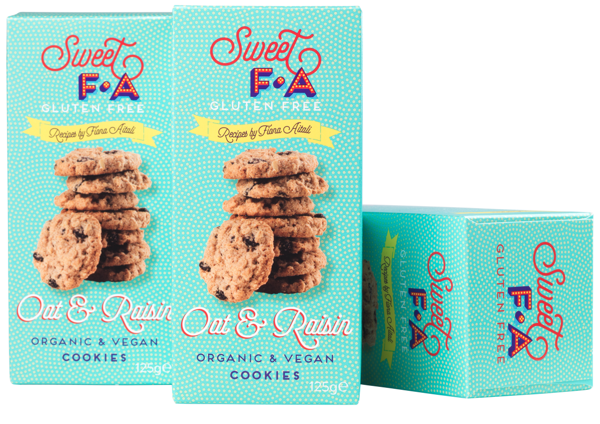 125g Sweet FA - Gluten Free Oat & Raisin Cookies