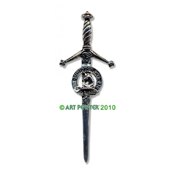 Pewter Clan Crest Kilt Pin - Choose Your Clan N-Z