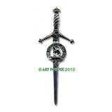 Pewter Clan Crest Kilt Pin - Choose Your Clan N-Z