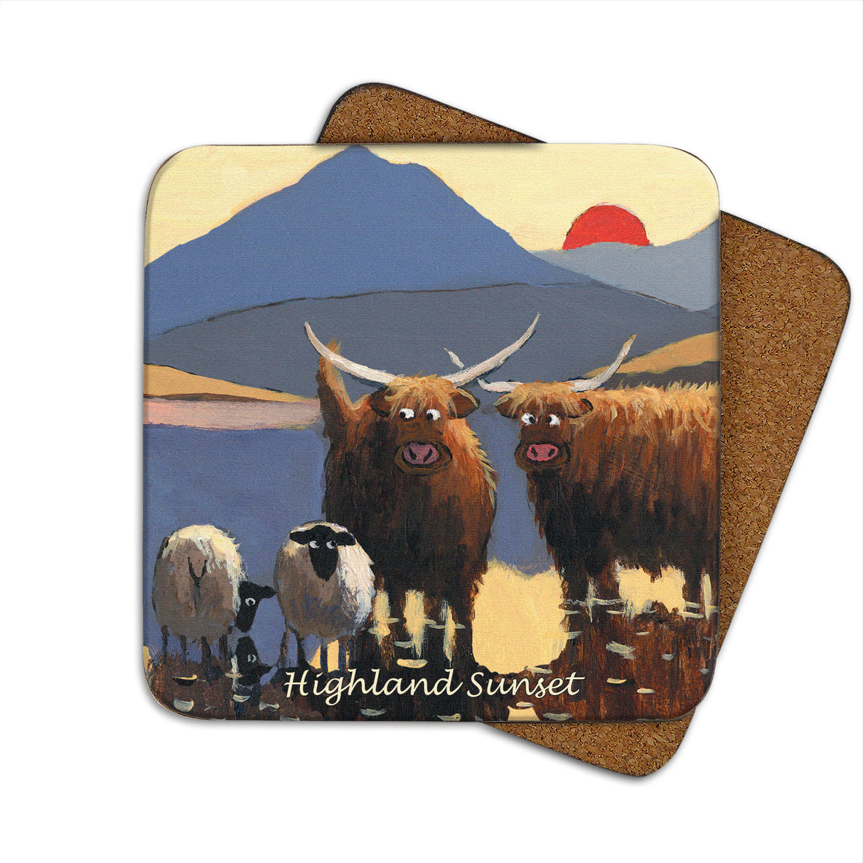 Highland Sunset Thomas Joseph Coaster