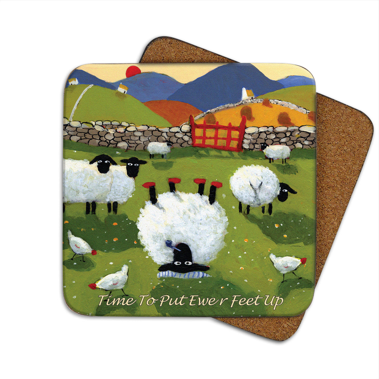 Time To Put Ewer Feet Up Thomas Joseph Coaster