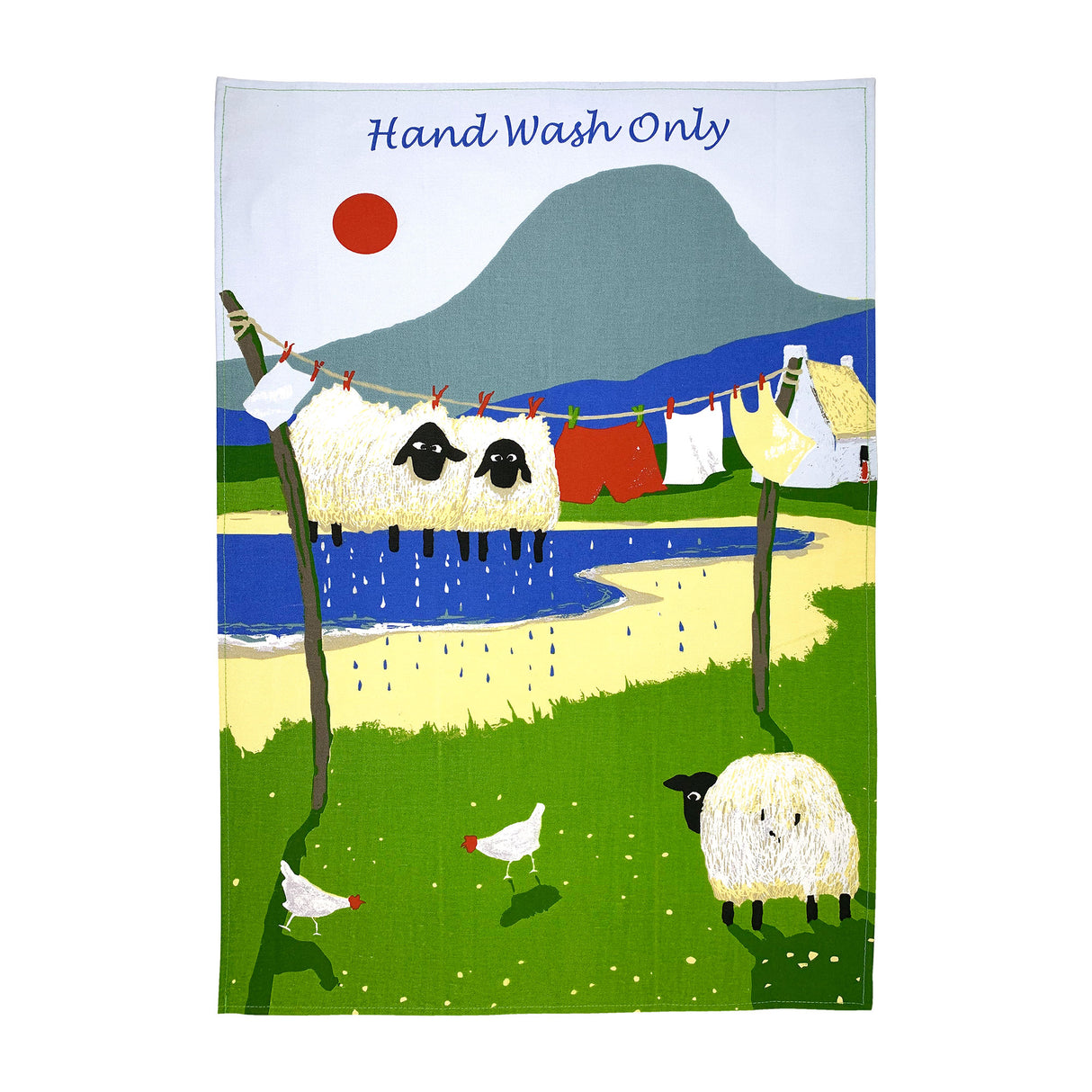 Hand Wash Only Thomas Joseph Tea Towel