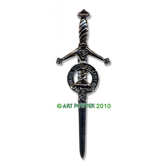 Pewter Clan Crest Kilt Pin - Choose Your Clan N-Z