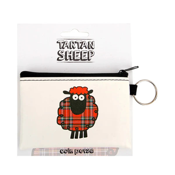 Tartan Sheep Coin Purse