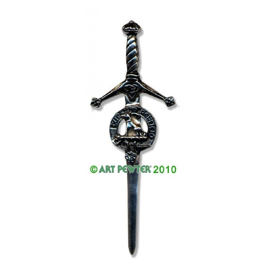 Pewter Clan Crest Kilt Pin - Choose Your Clan A-M