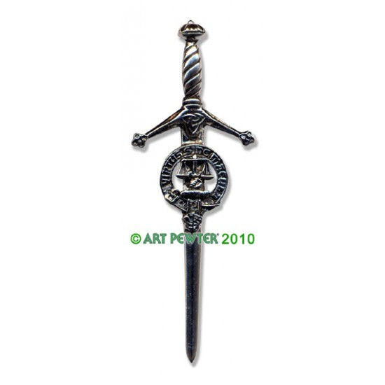 Pewter Clan Crest Kilt Pin - Choose Your Clan N-Z