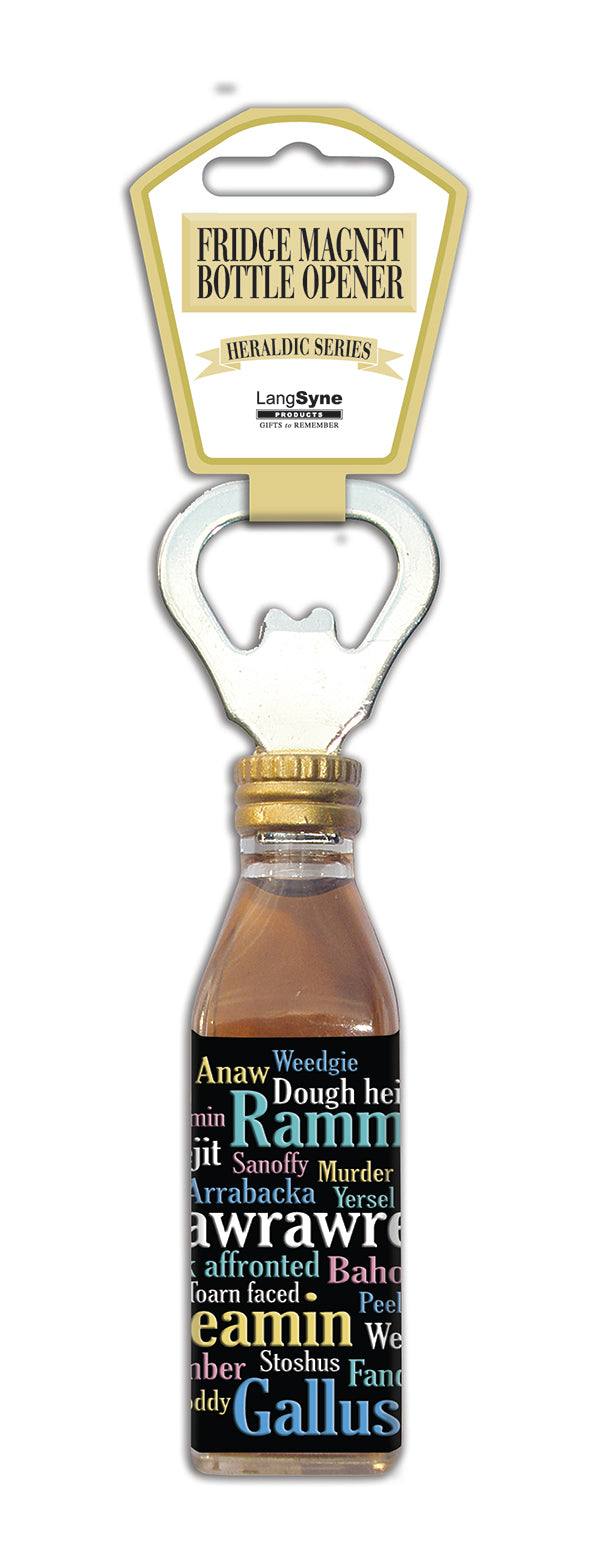 Glesca Banter Whisky Bottle Opener Magnet