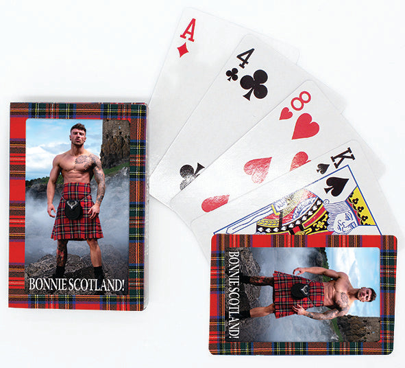 Love Kilts Bonnie Scotland Playing Cards