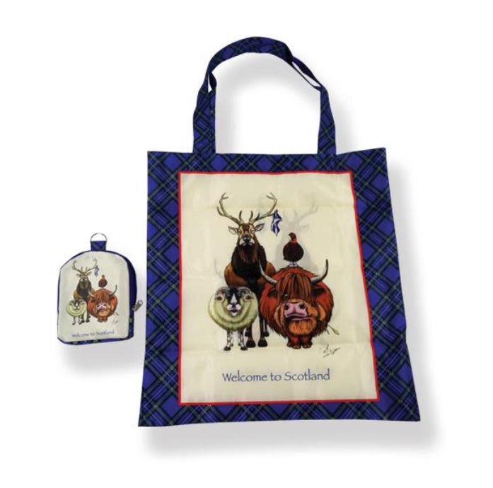 Welcome to Scotland Foldaway Shopping Bag