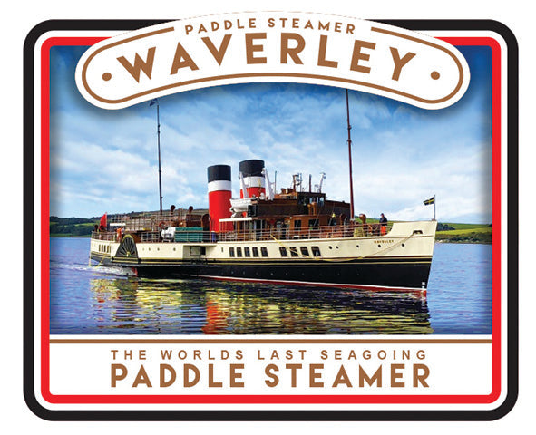 Paddle Steamer Waverley Wooden Layered Magnet