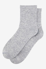 Ladies Light Grey Cashmere Socks