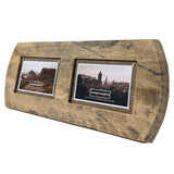 Head Double Whisky Barrel Frame (2 x 4” x 6” picture size)